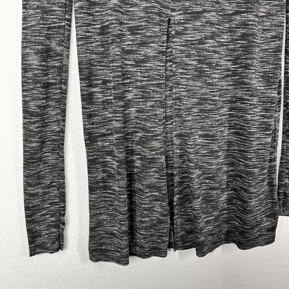 We The Free Stone Cold Split Back Long Sleeve Turtleneck Tunic Top Black Gray S - Picture 10 of 13